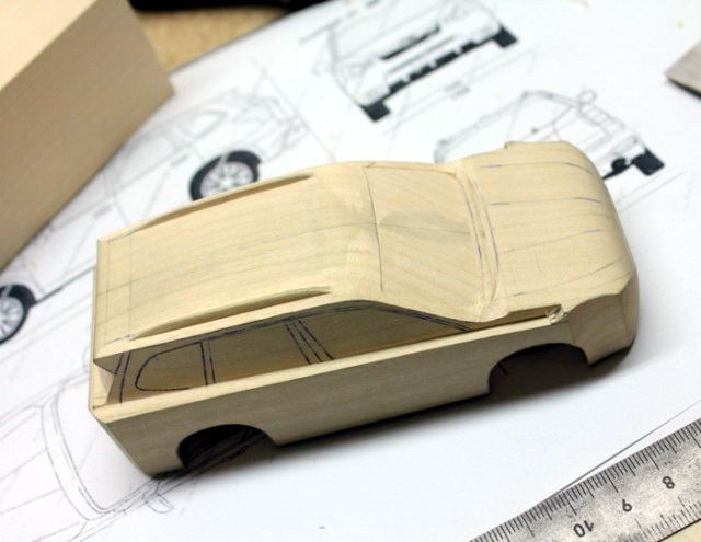Деревянный Subaru Forester творчество, хобби, своими руками