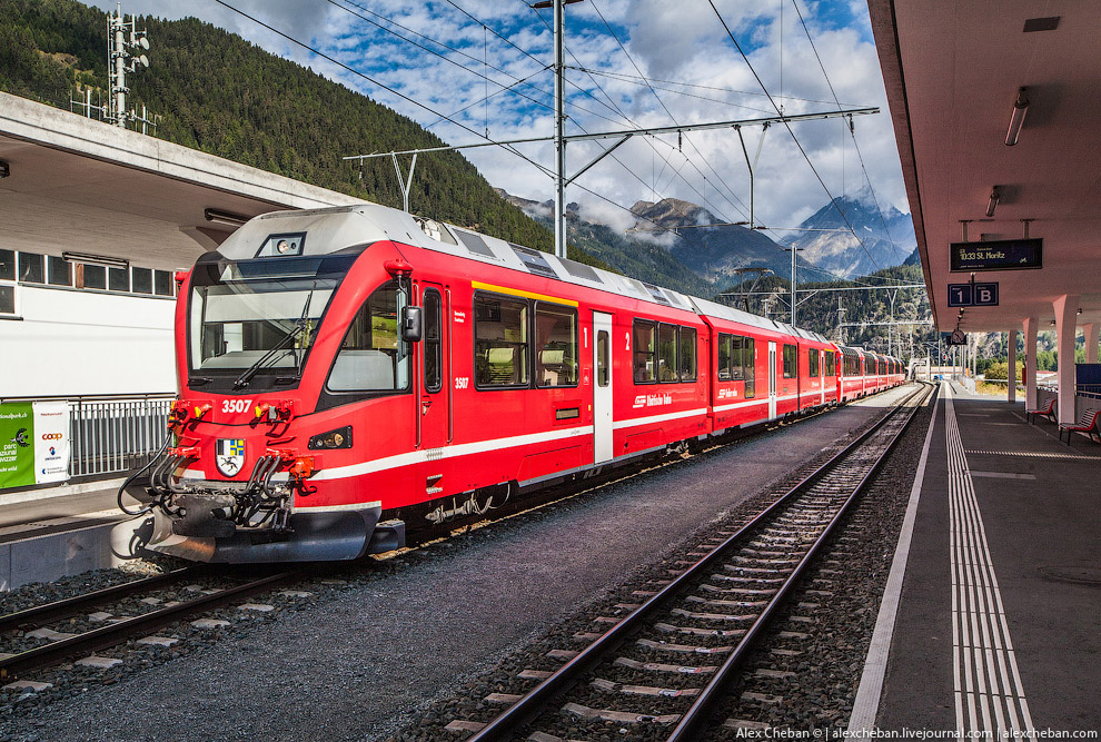 Самые красивые в мире железные дороги: Швейцария европа